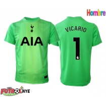 Camiseta Tottenham Hotspur Guglielmo Vicario #1 Portero Primera Equipación 2025-26 manga corta